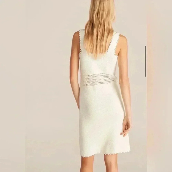 Rebecca Taylor CROCHET-TRIM Square MINI DRESS NEW WITHOUT TAG - Picture 7 of 7